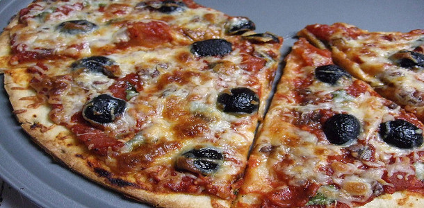 Olive and Anchovy Pizza