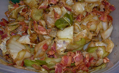fried-cabbage-with-bacon-onion-and-garlic