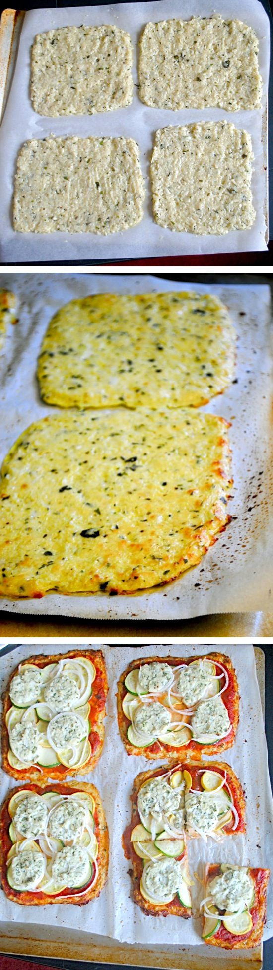 Basil Cauliflower Pizza Crust Recipe