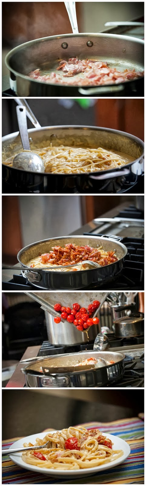 Fettucine-Carbonara-with-Roasted-Tomatoes-Recipe