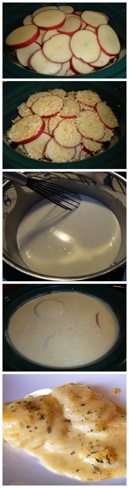 Creamy Au Gratin Potatoes for the Crock-Pot